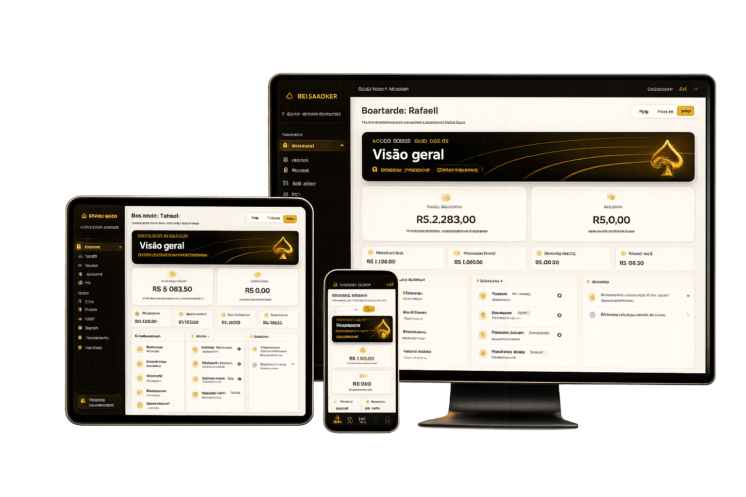BrisaPoker em desktop, tablet, TV e celular